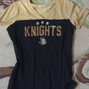 UCF Knights Gold Sequins T-Shirt S